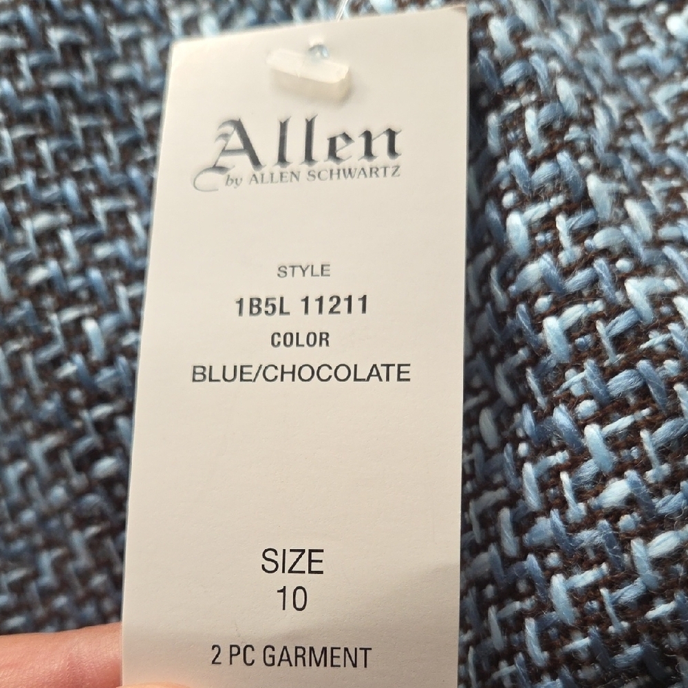 Abs Allen Schwartz Tweed Blazer With Brown Accents — image 8 of 8
